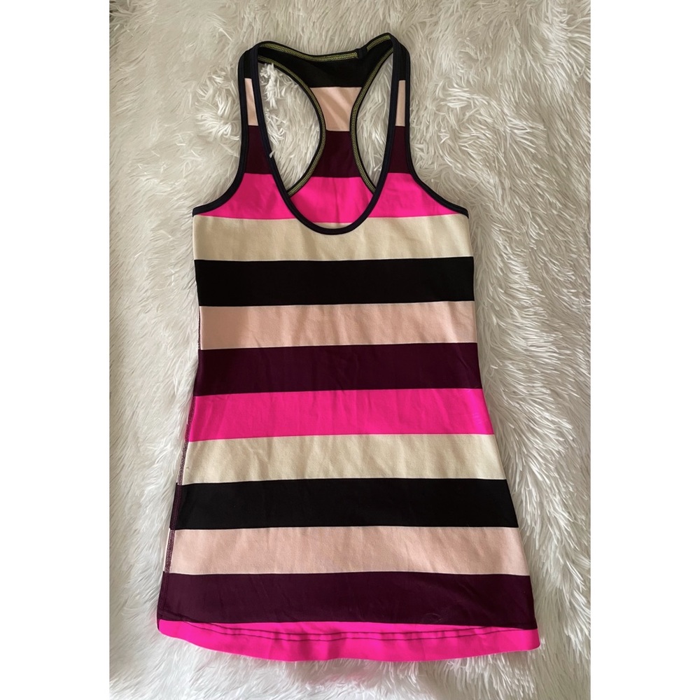 Lululemon stripped razorback tank top, Size 6